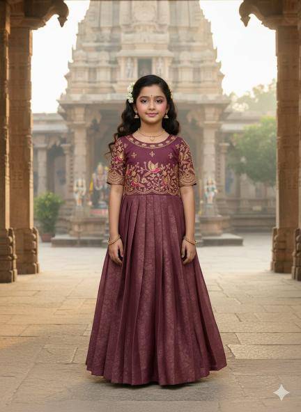 NEW LAUNCIN GOWN georgette Discounted kids wear in Mumbai